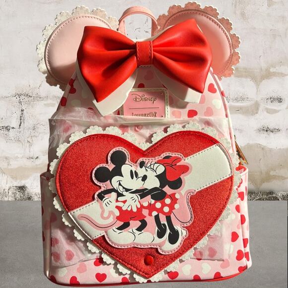 Loungefly Handbags - Loungefly NWT Disney Mickey & Minnie Valentine's Day Chocolate Scented Backpack
